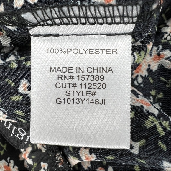 XS Originality Black Floral Ruffle Skirt Mini A Line Peasant Colorful - Picture 4 of 6